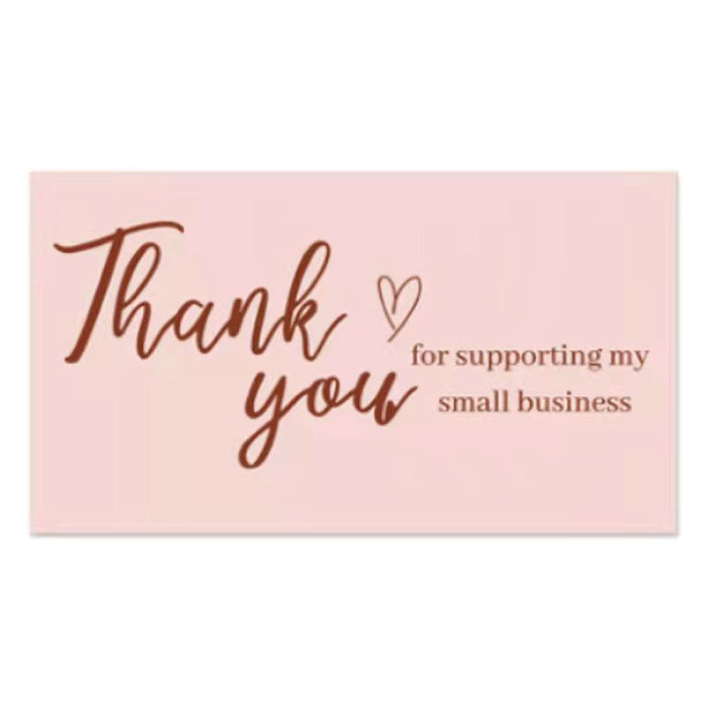 10-50pcs Thank You Cards for Supporting My Business Thanks Greeting Card 2*3.5inch Appreciation Cardstock for Gift Decor Card