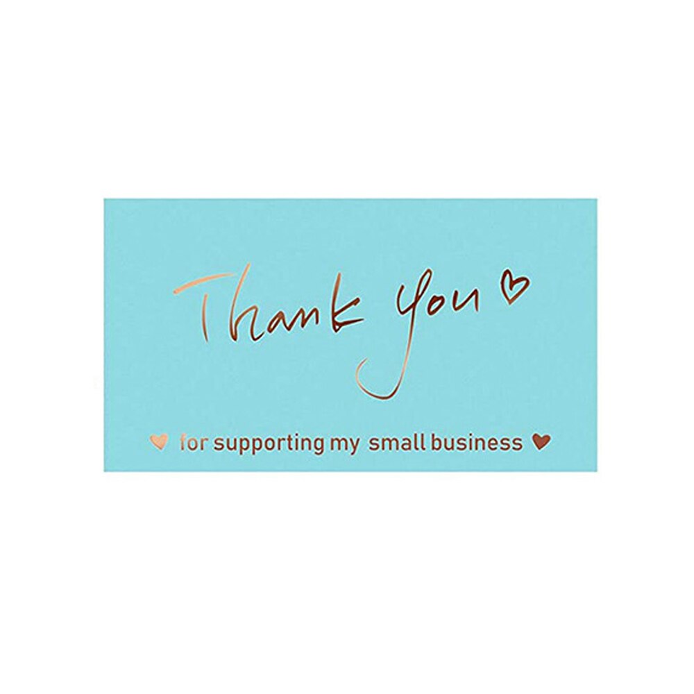 10-50pcs Thank You Cards for Supporting My Business Thanks Greeting Card 2*3.5inch Appreciation Cardstock for Gift Decor Card