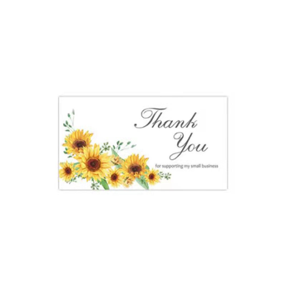 10-50pcs Thank You Cards for Supporting My Business Thanks Greeting Card 2*3.5inch Appreciation Cardstock for Gift Decor Card