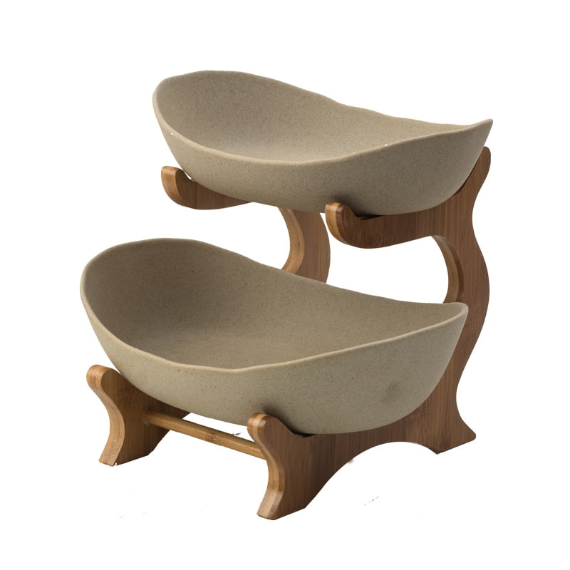 2021 Living Room Home Three-layer Plastic Fruit Plate Snack Dish Creative Modern Dried Fruit Bowl Basket Candy Cake Stand