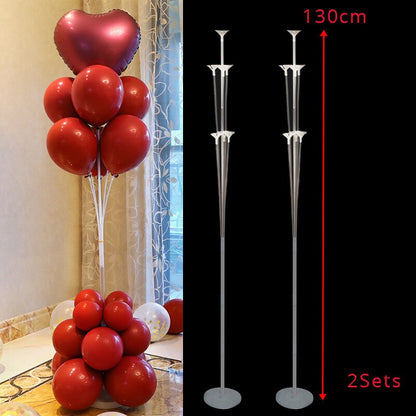 127cm Clear Balloon Column Stand Arch Balloons Holder Centerpieces for Wedding Decoration Birthday Baby Shower Party Supplies
