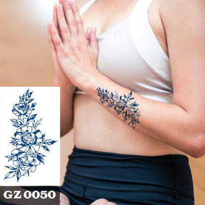 1Pcs Ink Juice Butterfly Text Tattoos Body Art Waterproof Temporary Tattoo Sticker For Men Women