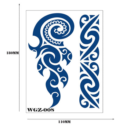 1Pcs Ink Juice Butterfly Text Tattoos Body Art Waterproof Temporary Tattoo Sticker For Men Women
