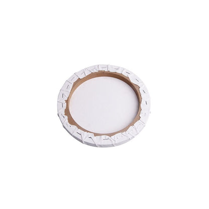 1pc 20/30/40cm White Blank Panels Round Canvas Board Wooden Frame Art Artist Painting Crafts Art Supplies C26