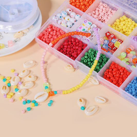 Easy braided Letter Beads Jewelry Making Supplies Kit Beads Wire For Firendship Necklace Bracelet DIY Jewelry Making Kit Finding