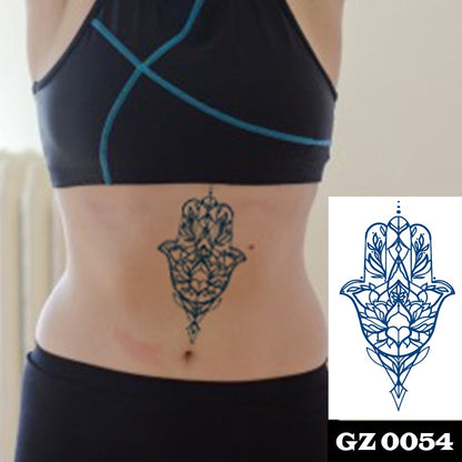 1Pcs Ink Juice Butterfly Text Tattoos Body Art Waterproof Temporary Tattoo Sticker For Men Women