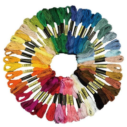 50/100Pcs Multicolor Ecological Cotton Embroidery Thread Cross Stitch Cotton DIY Floss Skeins Sewing Floss Kit Craft Art Sewing 
