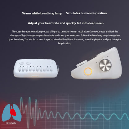 Portable White Noise Baby White Noise Toy Machine USB Rechargeable White Sleep Sound Machine Timing Sleeping Monitors Insomnia