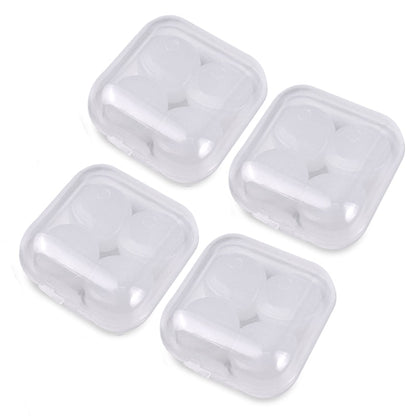 16/ 8Pcs Soft Silicone Earplugs White Noise Reduction Soundproof Earplug Waterproof Swimming Accessories Ear Plugs for Sleep