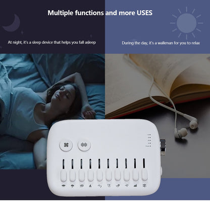 Portable White Noise Baby White Noise Toy Machine USB Rechargeable White Sleep Sound Machine Timing Sleeping Monitors Insomnia