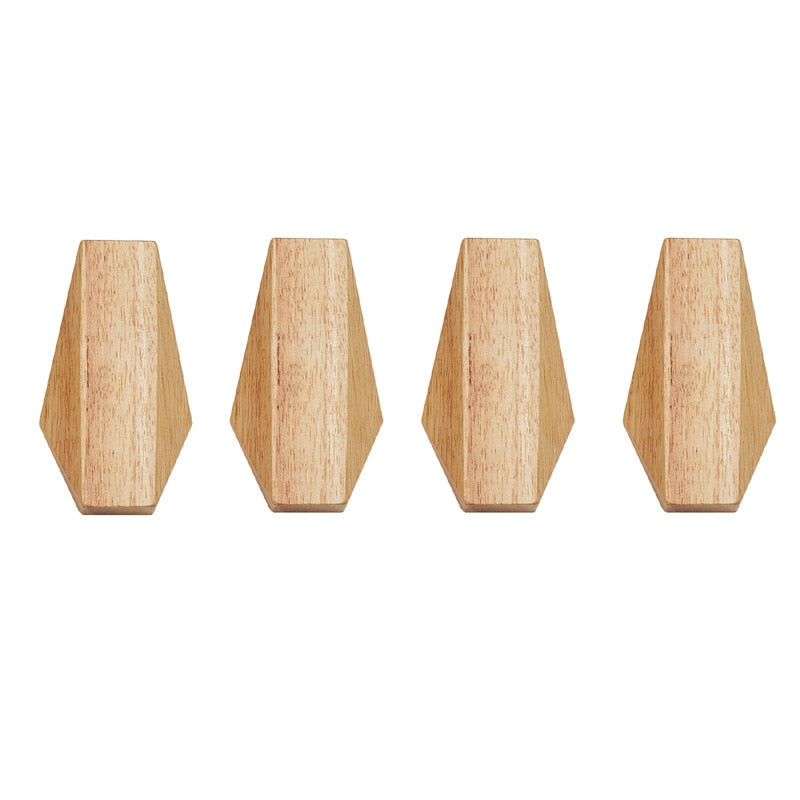 1Pc New Japanese Style Simple Modern Solid Wood Hook Wall Hanging Decoration Household Towel Key Hook Fitting Room Coat Hooks