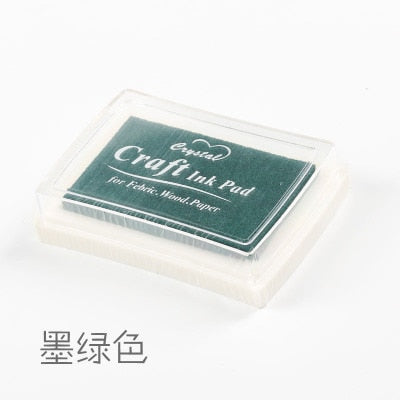 1pc 15 colors big ink pad oil planner scrapbooking silicone stamp DIY diary greeting card Wood Paper Craft Gift