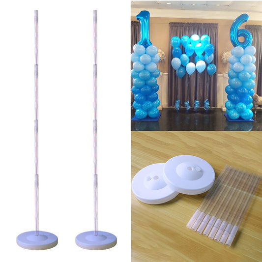 127cm Clear Balloon Column Stand Arch Balloons Holder Centerpieces for Wedding Decoration Birthday Baby Shower Party Supplies