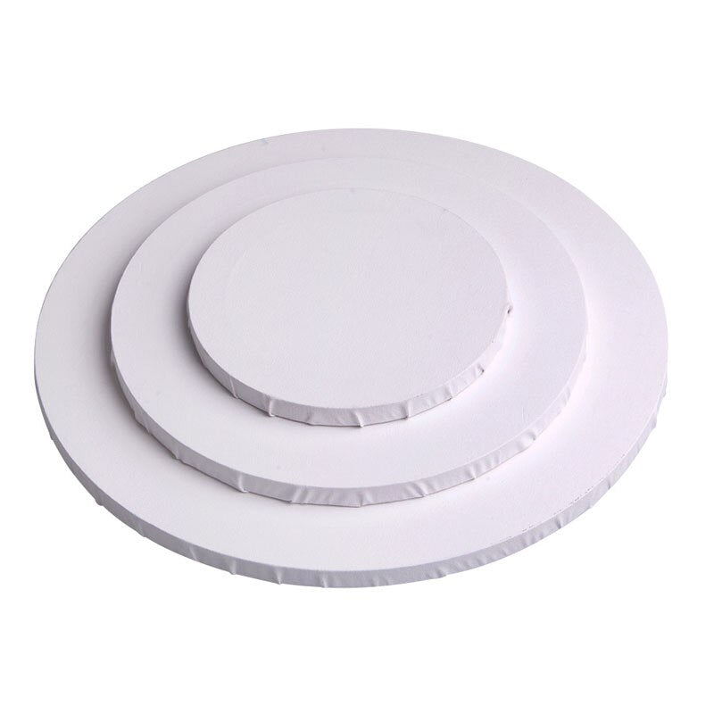 1pc 20/30/40cm White Blank Panels Round Canvas Board Wooden Frame Art Artist Painting Crafts Art Supplies C26