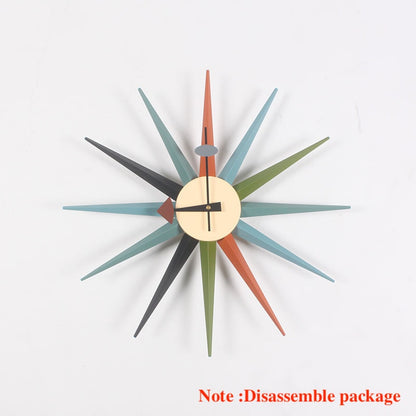 wall clock modern design zegar scienny horloge murale moderne digital home decoration accessories relogio parede wandklok wood