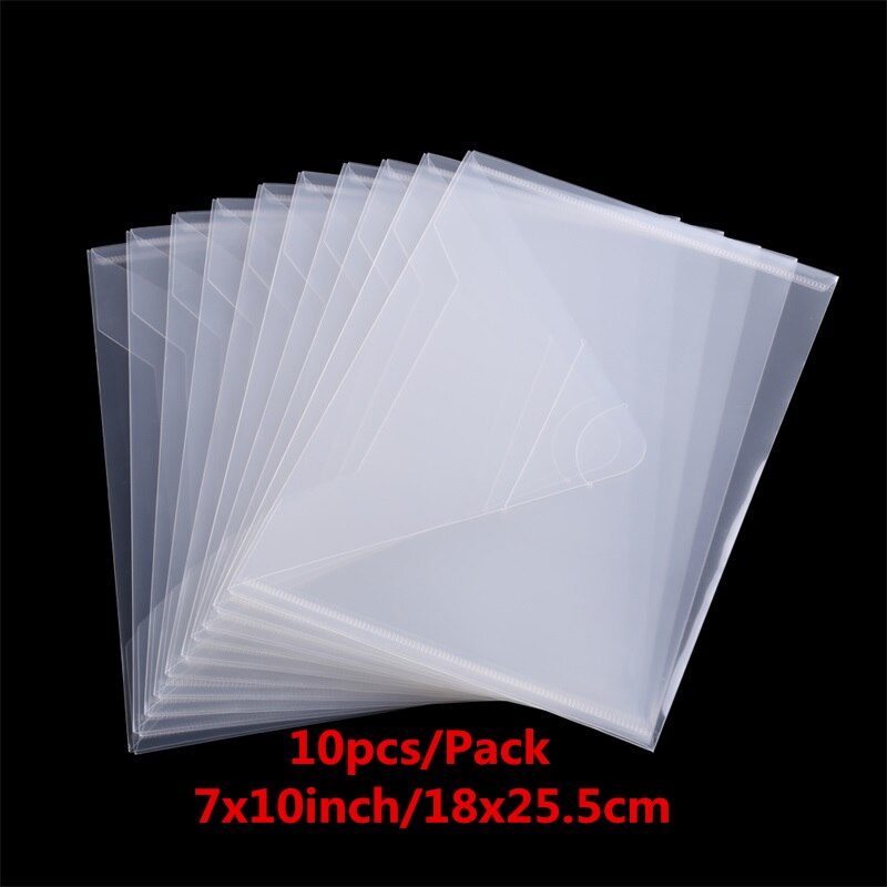 10pcs-40pcs Transparent Plastic Folder Storage Bags Envelopes For Cutting Dies Stamps Paper Cardstock Organizer Holders Bags