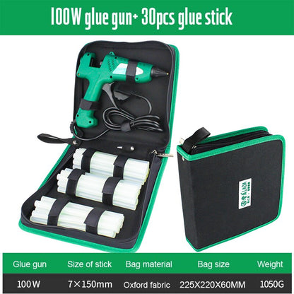 LAOA 25W/40W/8W/100W Hot Melt Glue Gun With Bag 7mm Thermal Glue Hot Melt Guns Pistolet a Colle Soldering Gun