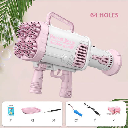Hot Sales Electric Bubble Gun Gatlin Bubble Gun Machine Soap Bubbles  Magic Bubble for Bathroom  Outdoor Toys For Children