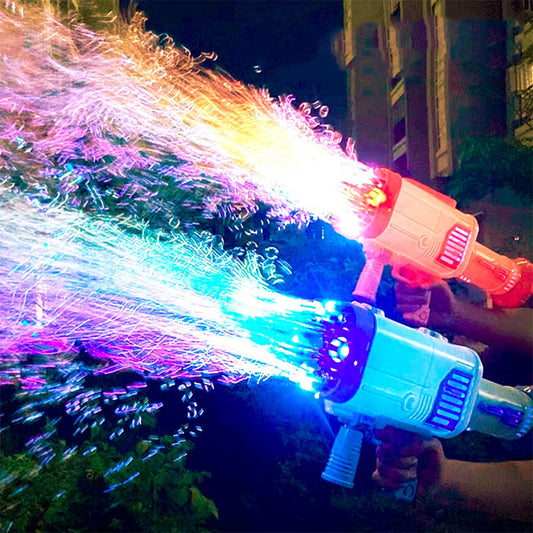 Hot Sales Electric Bubble Gun Gatlin Bubble Gun Machine Soap Bubbles  Magic Bubble for Bathroom  Outdoor Toys For Children