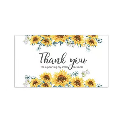 10-50pcs Thank You Cards for Supporting My Business Thanks Greeting Card 2*3.5inch Appreciation Cardstock for Gift Decor Card