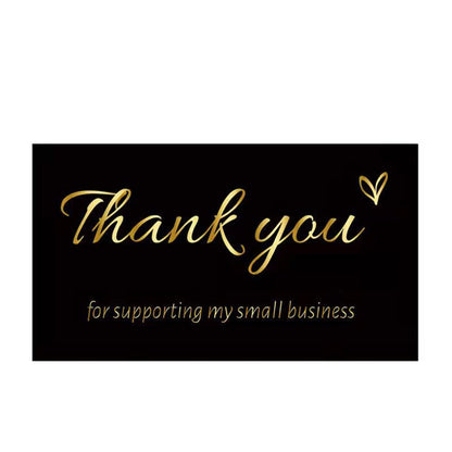 10-50pcs Thank You Cards for Supporting My Business Thanks Greeting Card 2*3.5inch Appreciation Cardstock for Gift Decor Card