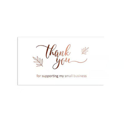 10-50pcs Thank You Cards for Supporting My Business Thanks Greeting Card 2*3.5inch Appreciation Cardstock for Gift Decor Card