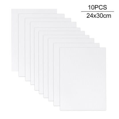 10pcs Board Primed Acrylic Paint Oil Painting Watercolor Art Supplies Kids Accessories Beginner White Blank Canvas Panel Artist