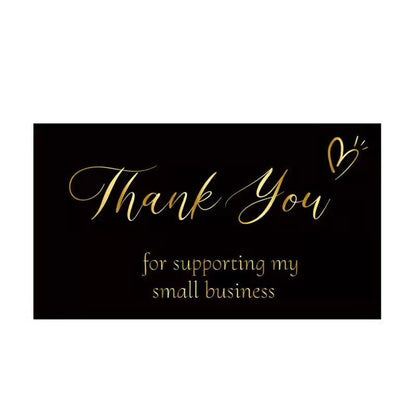 10-50pcs Thank You Cards for Supporting My Business Thanks Greeting Card 2*3.5inch Appreciation Cardstock for Gift Decor Card