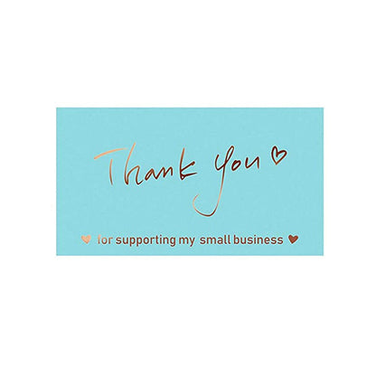 10-50pcs Thank You Cards for Supporting My Business Thanks Greeting Card 2*3.5inch Appreciation Cardstock for Gift Decor Card